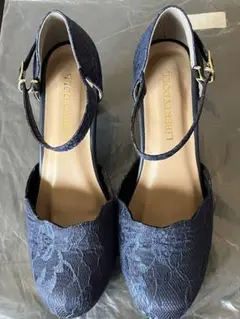 LIBERTYDOLL レース ストラップパンプス ネイビー LLのサムネイル