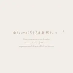 ゆうにゃじろうさま専用⚘. * ・°