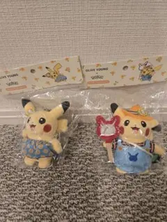 韓国限定ピカチュウ ぬいぐるみキーホルダー - メルカリ
