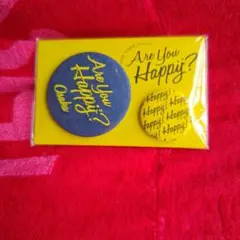 Are You Happy? 缶バッジ 大阪 黄