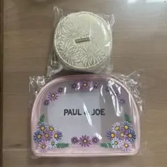【新品】PAUL & JOE 花柄メッシュポーチ ラウンドポーチ 2点セット