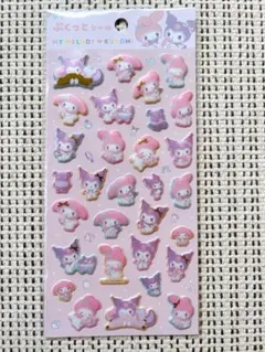ぷくっとシール マイメロディ・クロミ