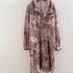 新品 GANNI ガニー シルク100% 花柄 ワンピースシャツワンピース 