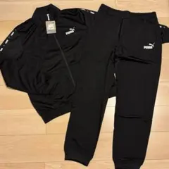 PUMAプーマセットアップ　プーマ　上下セット　ジャージ　黒　　L 新品