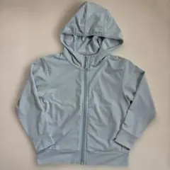 UNIQLO キッズ　エアリズムUVカットフルジップパーカー　110 水色