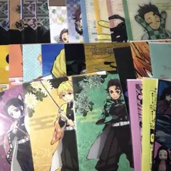 25点セット　鬼滅の刃　クリアファイル　竈門炭治郎　ねずこ　善逸　伊之助　しのぶ