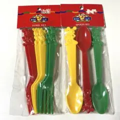 レトロ ディズニー カトラリー スプーン フォーク ミッキー ミニー 新品