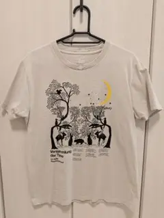 【送料込み】グラニフ　動物　森　夜空　プリントTシャツ