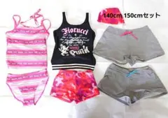 女の子用セパレート水着セット 140cm150cm パットなし