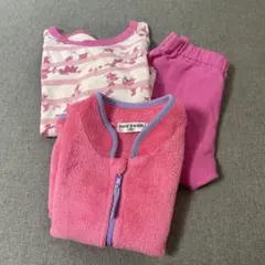 同梱200円引き　UNIQLO ディズニー　ベビーパジャマセット 90 ベスト