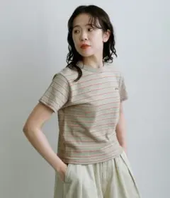 美品　ORCIVAL ボーダーTシャツ ベージュ系のサムネイル