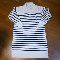 ユニクロ　ボーダーワンピース　Lサイズ