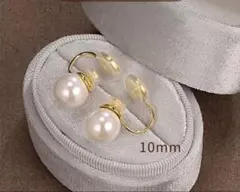 パールイヤリング　イヤークリップ　フォーマル　入学式　パール　冠婚葬祭　シンプル