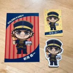 【ゴールデンカムイ】杉元佐一　トレカ＆ステッカー＆ポストカード　バルチカ03