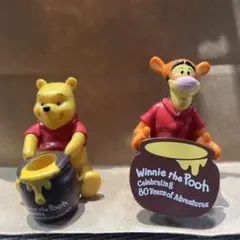 コカコーラ 곰돌이 푸 ティガー フィギュア 2体セット