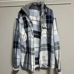AMERICAN EAGLE フード付きチェックシャツ