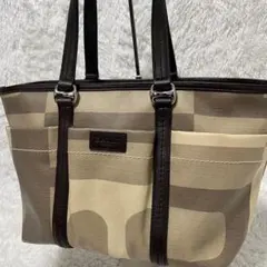 BALLY トートバッグ PVC レザー 総柄 肩掛け A4可 大容量