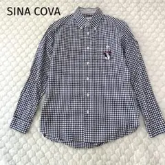 SINA COVA シナコバ　長袖シャツ　ギンガムチェック　ブルー