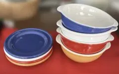 断捨離中　Emile Henry エミールアンリ　15cmプレート14cmボウルのサムネイル