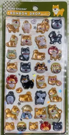 正規品　クーリア　ボンボンドロップシール 柴犬