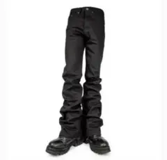PARADOXE PARIS ブラック フレアデニム パンツ 36/28のサムネイル