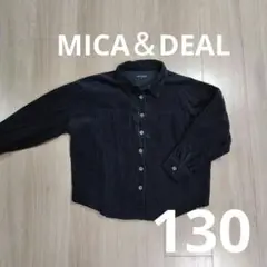 MICA & DEAL コーデュロイ長袖シャツ 130cm　ネイビー