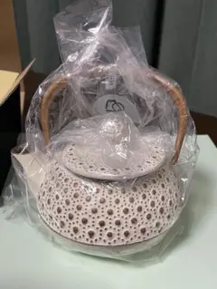 RKO810★南部鉄器 岩鋳 清末作 砂鉄急須 共箱付 アラレ鉄瓶 未使用★A Yahoo!オークション -「南部岩鋳」(アンティーク、コレクション) の