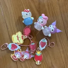 ハローキティ・マイメロディ キーホルダーセット