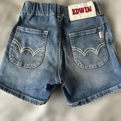 EDWIN キッズ デニムハーフパンツ
