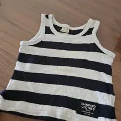 petit main ボーダー タンクトップ 90