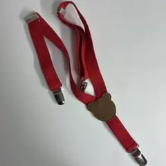 ミニーマウス サスペンダー レッド - メルカリ
