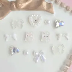 はなまるおばけ ネイルパーツ セット サンリオ ウィッシュコア レジン 耳つぼのサムネイル