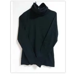 sweena by earth music・バック ジュエルボタンタートルネック