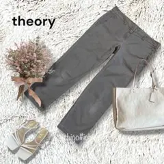 ◆theory◆ストレッチ クロップドパンツ 4 カーキ　1244Eのサムネイル