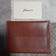 美品★Dakota レザー ティッシュケース ブラウン★ダコタ★本革★送料込みのサムネイル