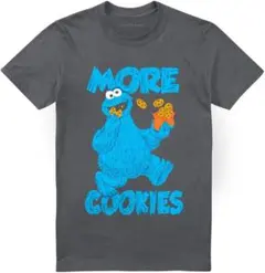 クッキーモンスター Tシャツ チャコールグレー　L