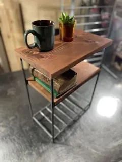 アイアンラック　コレクションラック　サイドテーブル　ハンドメイド　オーダーメイド