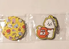 BT21　ラバーマスコット　缶バッジ　全員バージョン　RJ