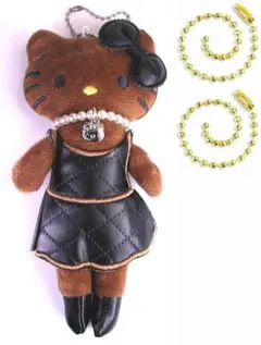 合成皮 高級感 ハローキティ GOGOギャル 茶黒 スタイルアップ 足長キティ