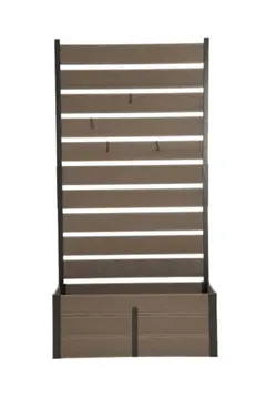 ナチュラル 90×180cm】ウッドフェンス 目隠し 人工木製 ロータイプ
