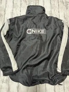 90s 銀タグ 中綿 刺繍ロゴ ナイロン ジャケット NIKE ブラック ナイキ