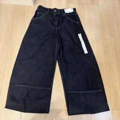 UNIQLO ワイドフィットテーパードジーンズ 23インチ