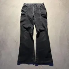 00s archive y2k フレアデニム ブラック 平成ギャル フェード