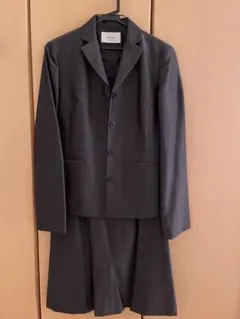 ダークグレー ジャケット スカート セット