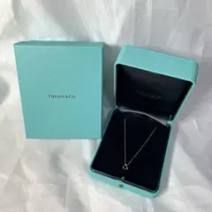 Tiffanyオープンハートペンダント 18K 7mm 箱・ショッパー付