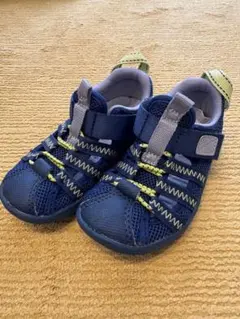 IFME サンダル 15.5cm ネイビー・イエロー