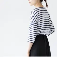 フランス製 セントジェームス コットン 七分袖カットソー Tシャツ T3 1/2