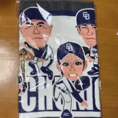 中日球団承認　中日ドラゴンズ　選手イラストフェイスタオル　黄金期