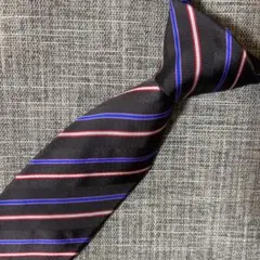 ETRO エトロ ネクタイ レジメンタルストライプ ブラック