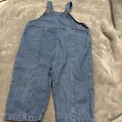 cottoli デニムオーバーオール　90cm お尻⭐︎ポッケ付き